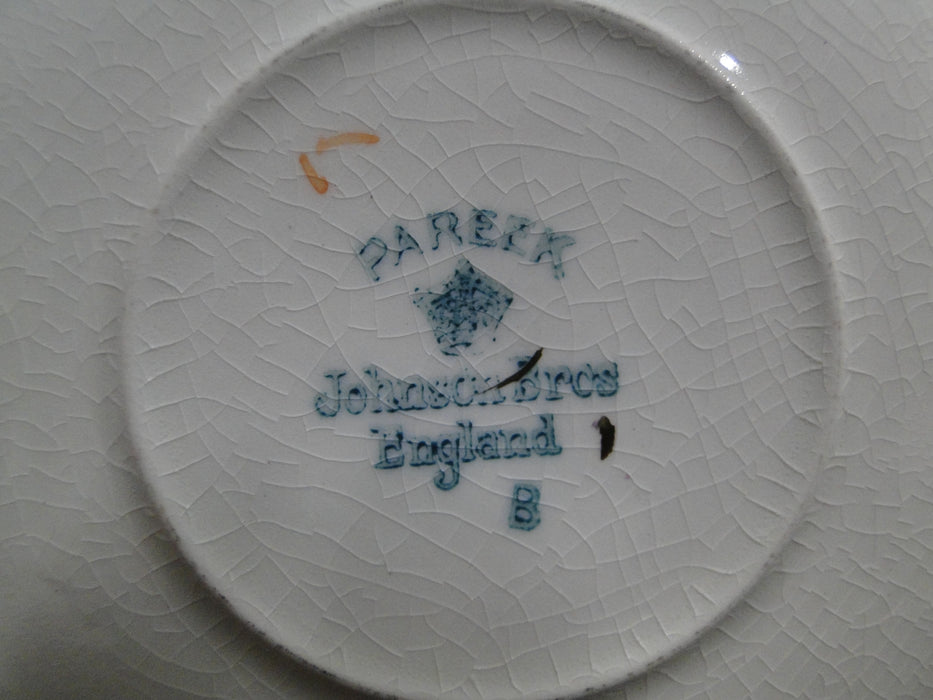 Johnson Brothers Bermuda, Pareek, Blue Leaves: 5 3/4" Saucer (s) Only, As Is
