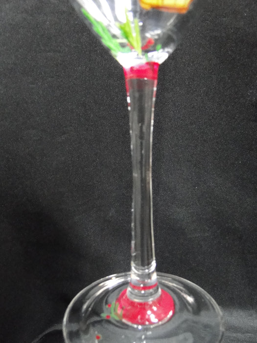 Block 12 Days of Christmas: "1 Partridge" Water or Wine Goblet, 9 1/8"