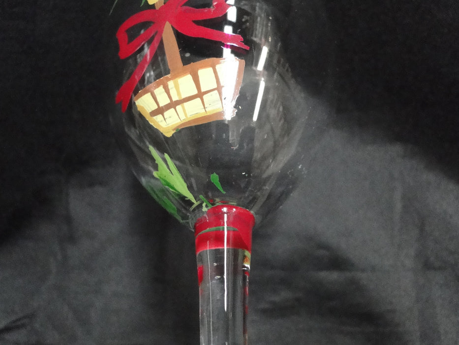 Block 12 Days of Christmas: "1 Partridge" Water or Wine Goblet, 9 1/8"