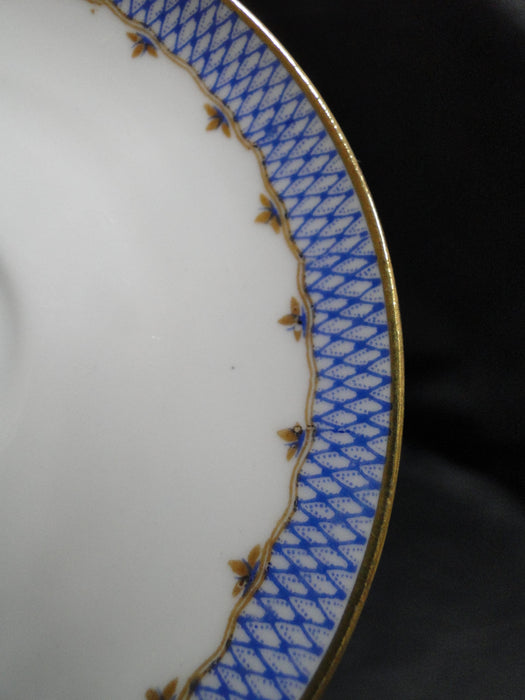 Charles Ahrenfeldt Blue Lattice, Florals: Demitasse Cup & Saucer Set, 2", As Is