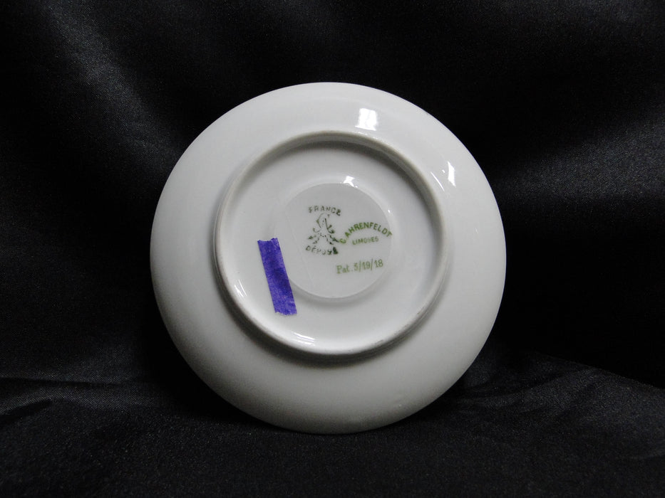 Charles Ahrenfeldt Blue Lattice, Florals: Demitasse Cup & Saucer Set, 2", As Is