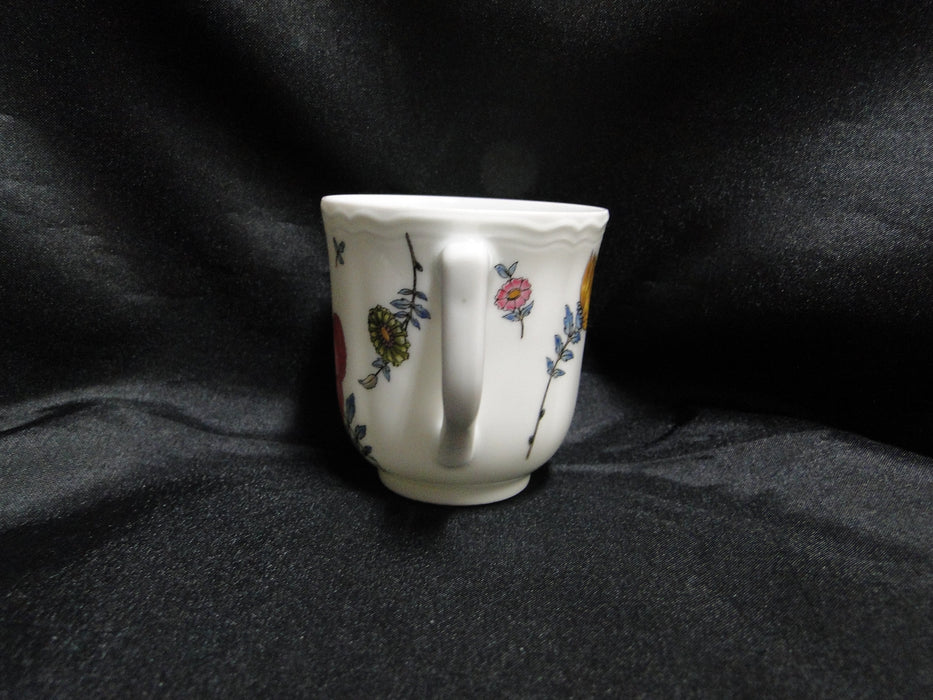 Raynaud Ceralene Anemones, Multicolored Flowers: Demitasse Cup & Saucer Set
