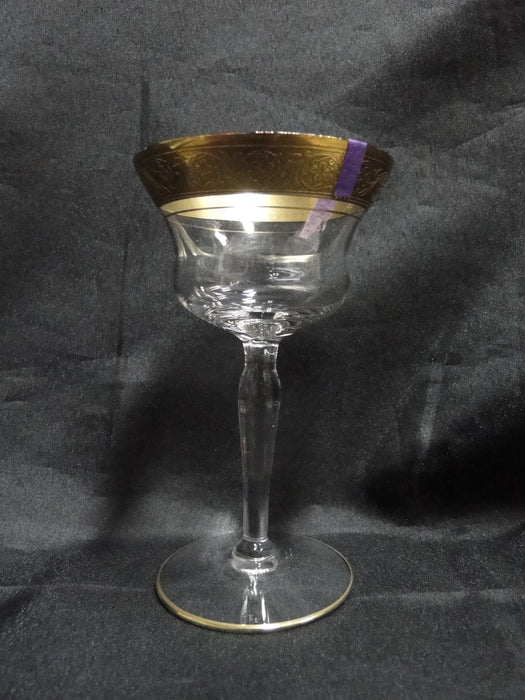 Glastonbury Lotus Minuet, #3720, Gold Encrusted: Liquor Cocktail, 5 1/8", As Is
