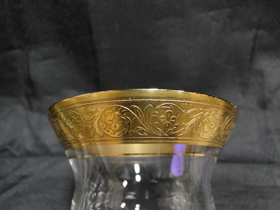 Glastonbury Lotus Minuet, #3720, Gold Encrusted: Liquor Cocktail, 5 1/8", As Is