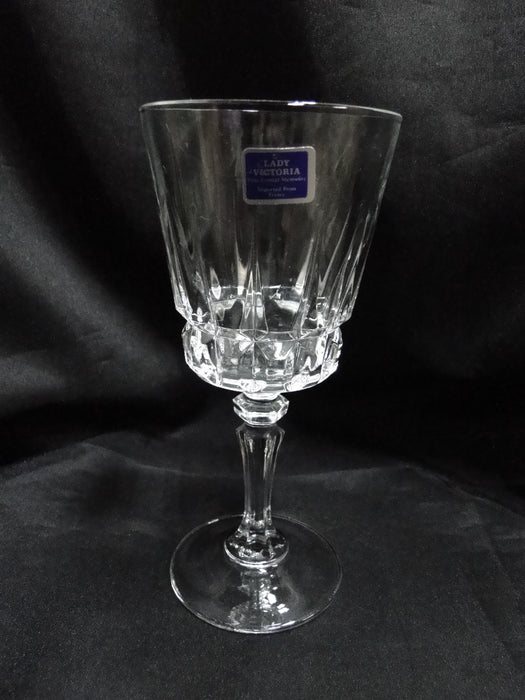 Cristal d'Arques Chantelle, Lady Victoria, Clear w/ Knob Stem: Wine (s), 6 1/4"