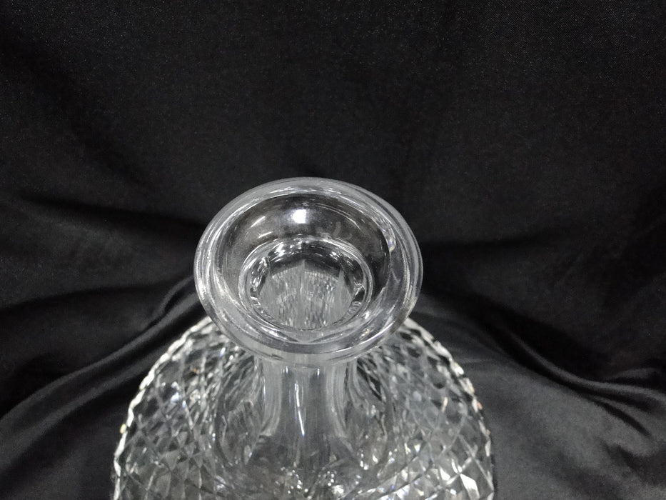 Waterford Crystal Alana, Cut Cross Hatch: Ships Decanter & Stopper, 10" Tall
