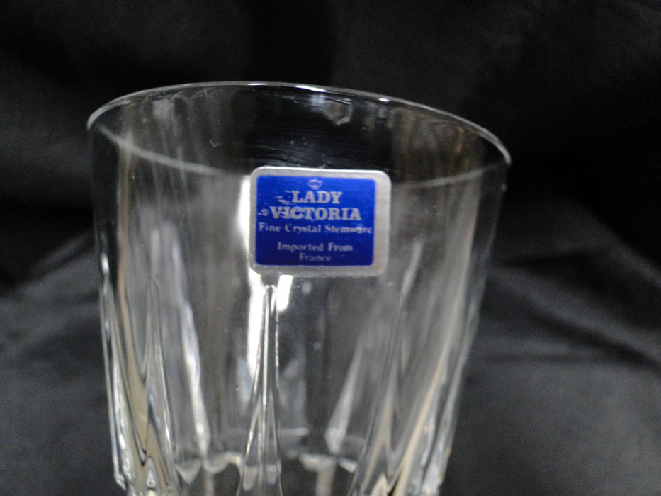 Cristal d'Arques Chantelle, Lady Victoria, Clear w/ Knob Stem: Wine (s), 6 1/4"