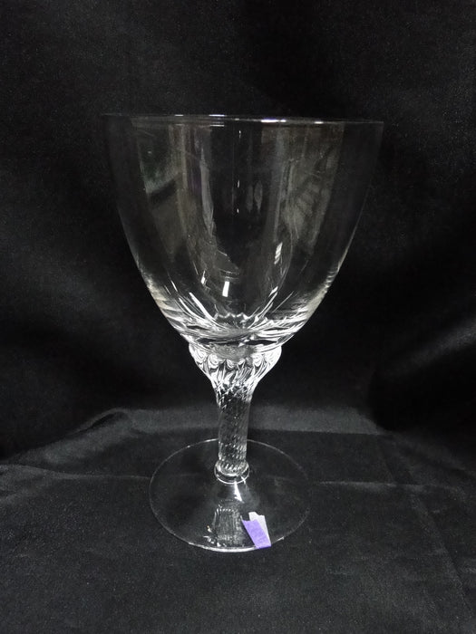 Borgfeldt Lisa, Twisted Stem: Water or Wine Goblet, 6 1/4" Tall, As Is