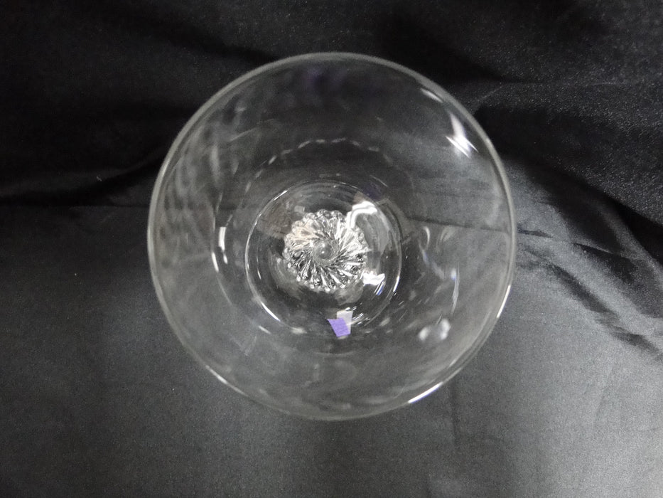 Borgfeldt Lisa, Twisted Stem: Water or Wine Goblet, 6 1/4" Tall, As Is