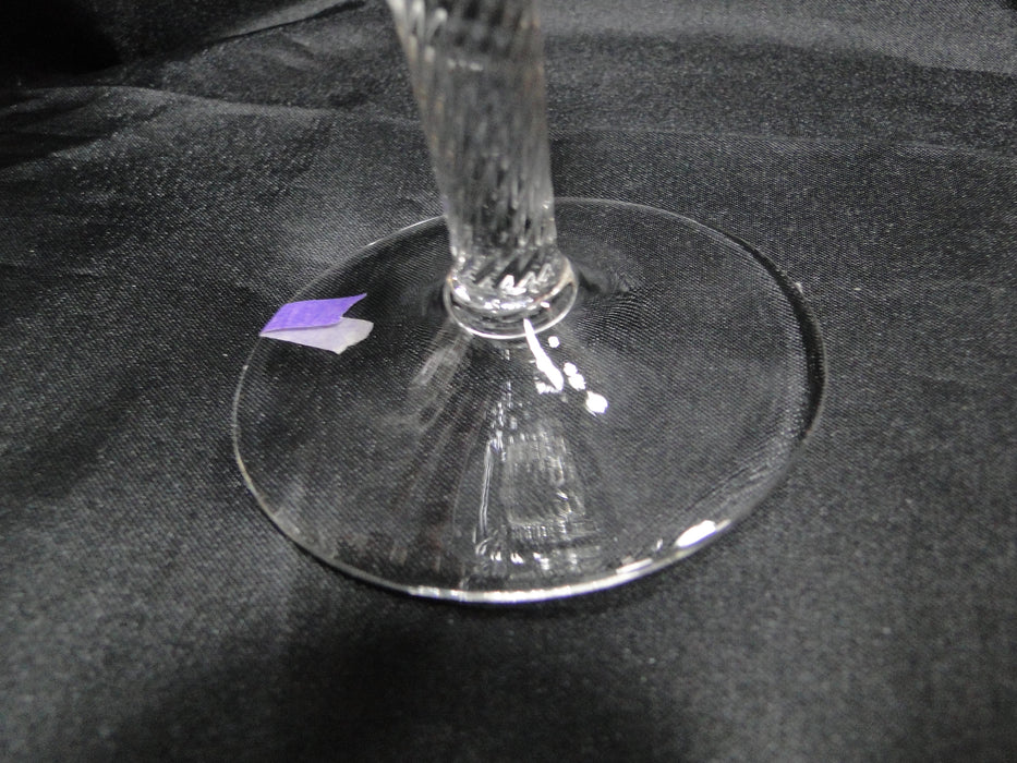 Borgfeldt Lisa, Twisted Stem: Water or Wine Goblet, 6 1/4" Tall, As Is