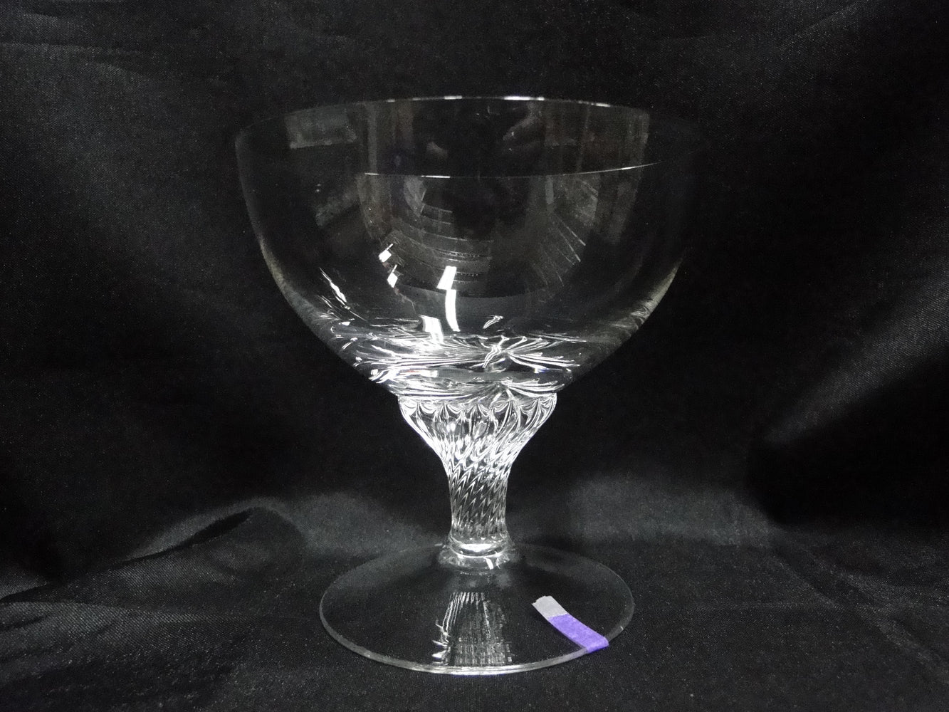 Borgfeldt Lisa, Twisted Stem: Champagne / Sherbet (s), 4 1/8", As Is