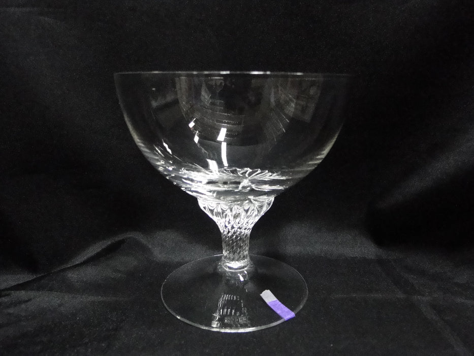 Borgfeldt Lisa, Twisted Stem: Champagne / Sherbet (s), 4 1/8", As Is