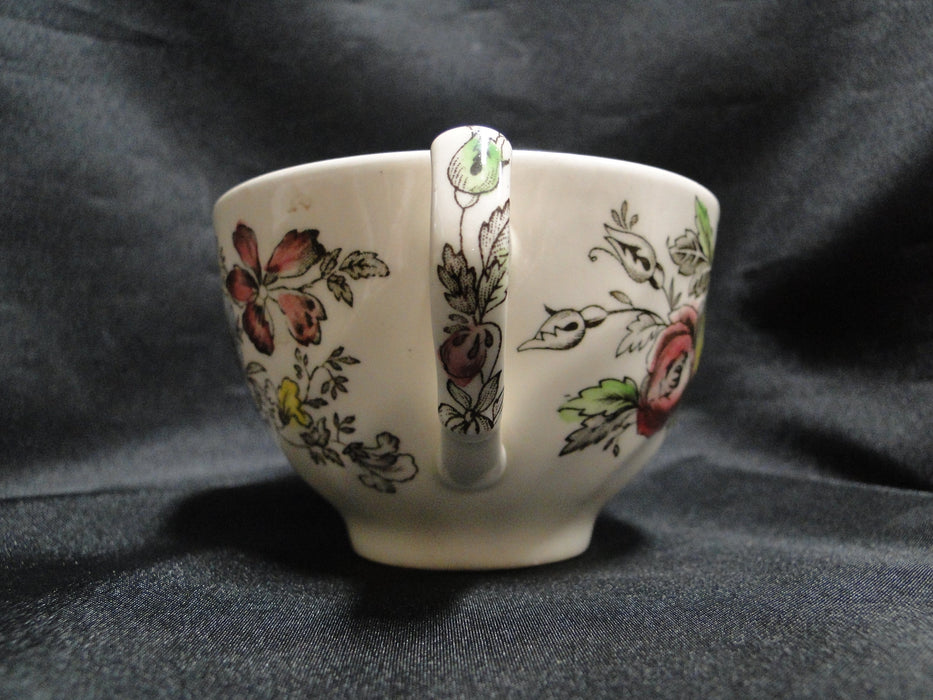 Johnson Brothers Sheraton, Floral Center: Cup & Saucer, No Design Inside Cup