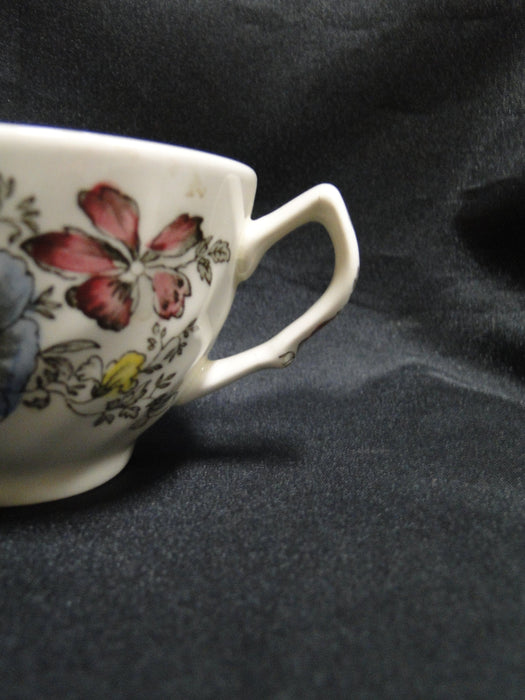 Johnson Brothers Sheraton, Floral Center: Cup & Saucer, No Design Inside Cup