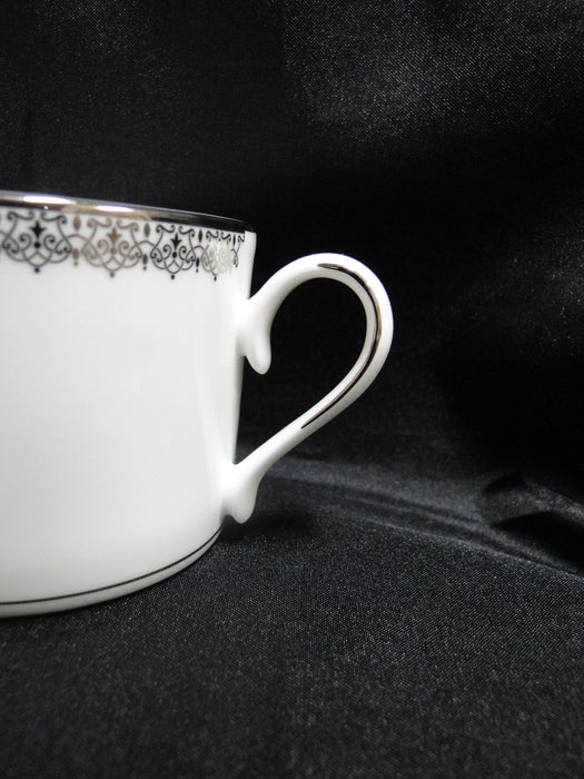Lenox Lace Couture, Silver & Platinum: Cup & Saucer Set (s), 2 3/8" Tall
