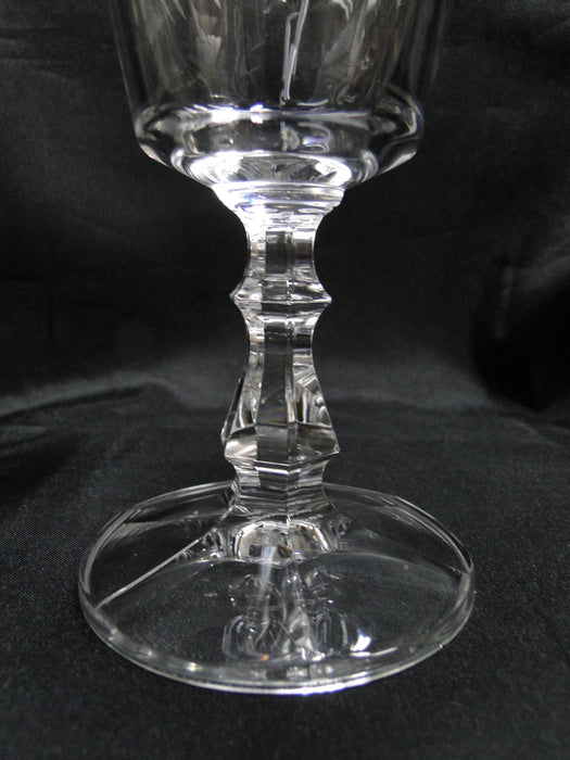 Failte Crystal Ireland Cut Flower Design: Water or Wine Goblet (s), 6 3/4" As Is
