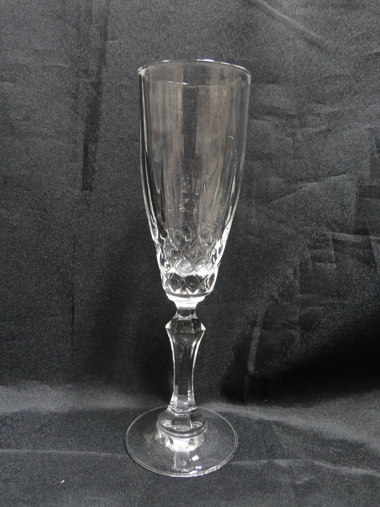 Kristal Zajecar Nobility, Vertical & "X" Cuts: Champagne Flute (s), 8 1/4" Tall
