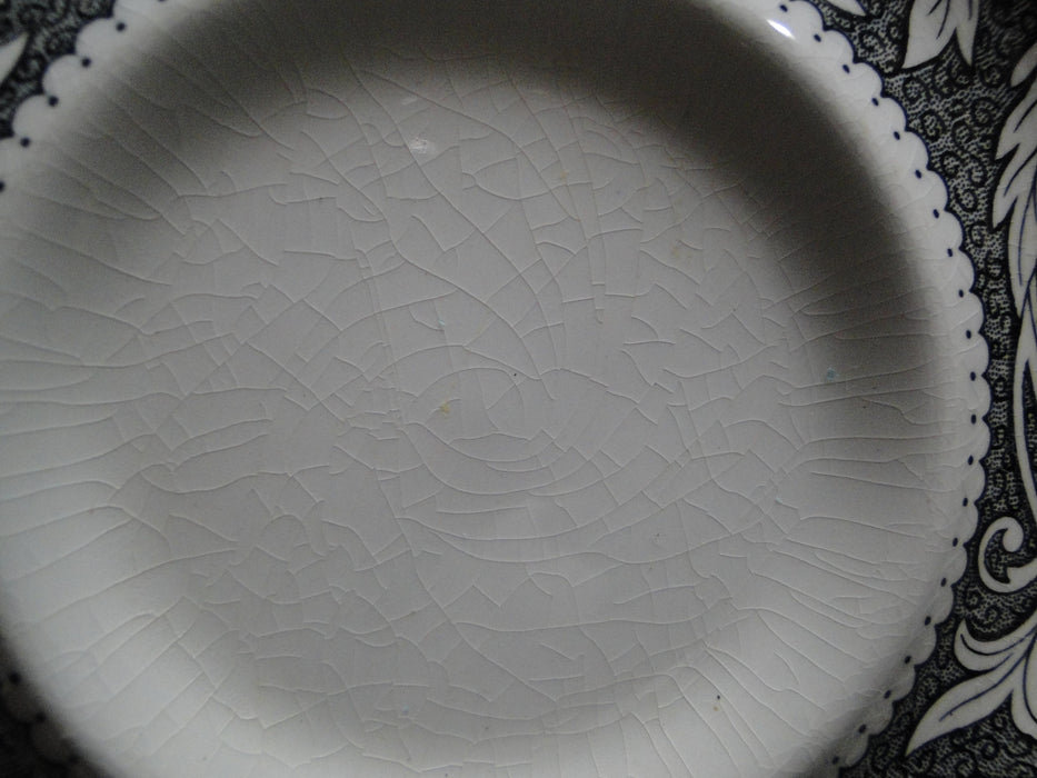Meakin, J & G, Renaissance Black, Ironstone: 5 3/4" Saucer Only, Crazing