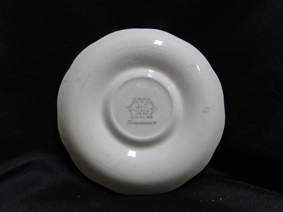 Meakin, J & G, Renaissance Black, Ironstone: 5 3/4" Saucer Only, Crazing