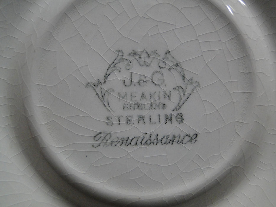 Meakin, J & G, Renaissance Black, Ironstone: 5 3/4" Saucer Only, Crazing