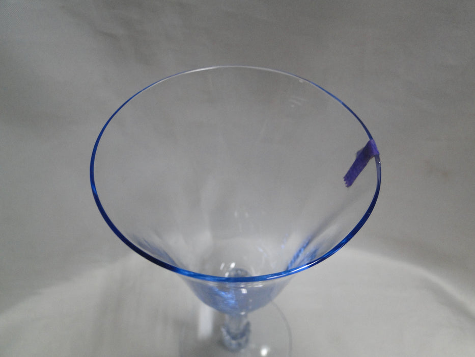 Cambridge 3130 Moonlight Blue, Optic: Water or Wine Goblet, 7 1/4", As Is