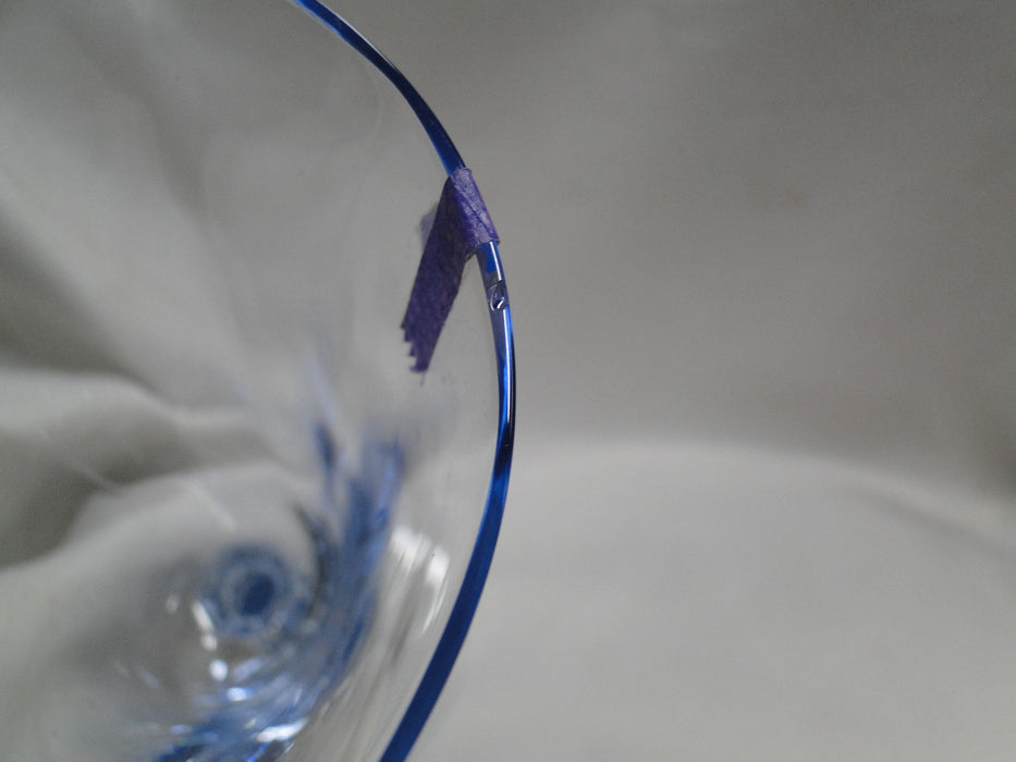 Cambridge 3130 Moonlight Blue, Optic: Water or Wine Goblet, 7 1/4", As Is