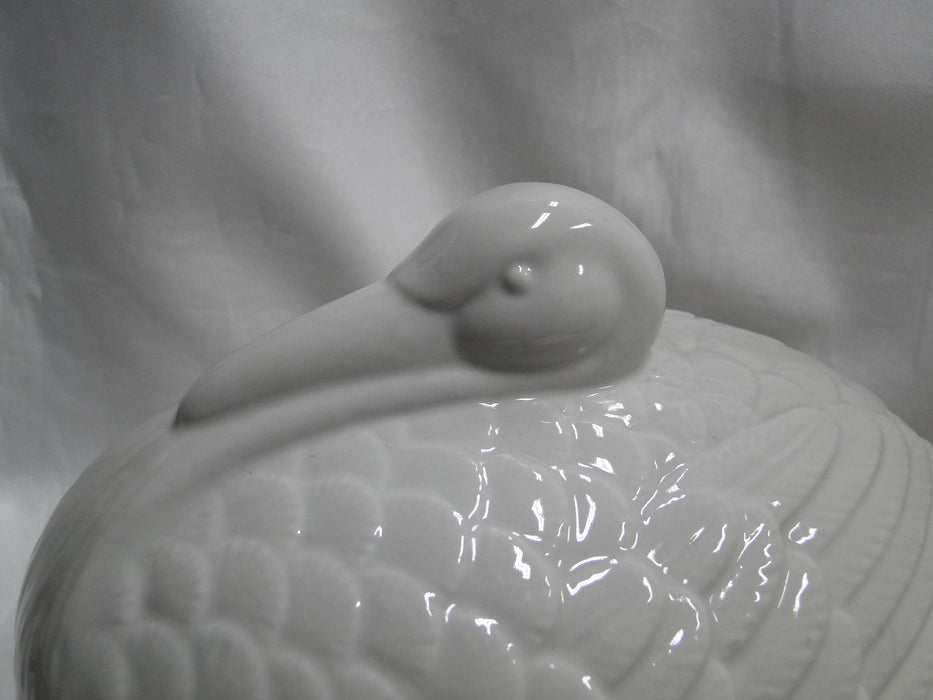 Fitz & Floyd Duck Oval Covered Baker, 8 3/8" Long, As Is