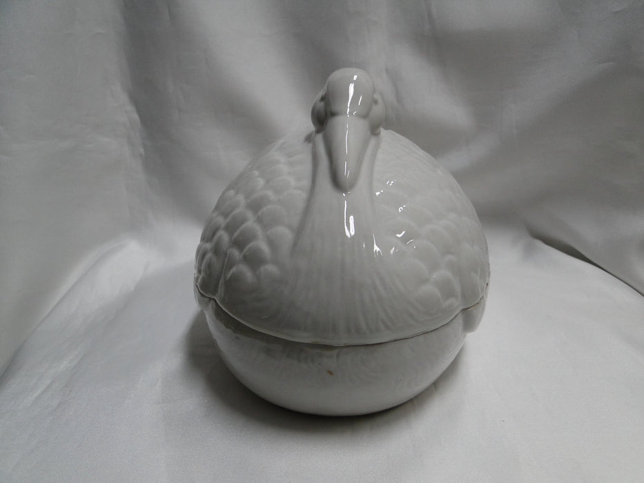 Fitz & Floyd Duck Oval Covered Baker, 8 3/8" Long, As Is