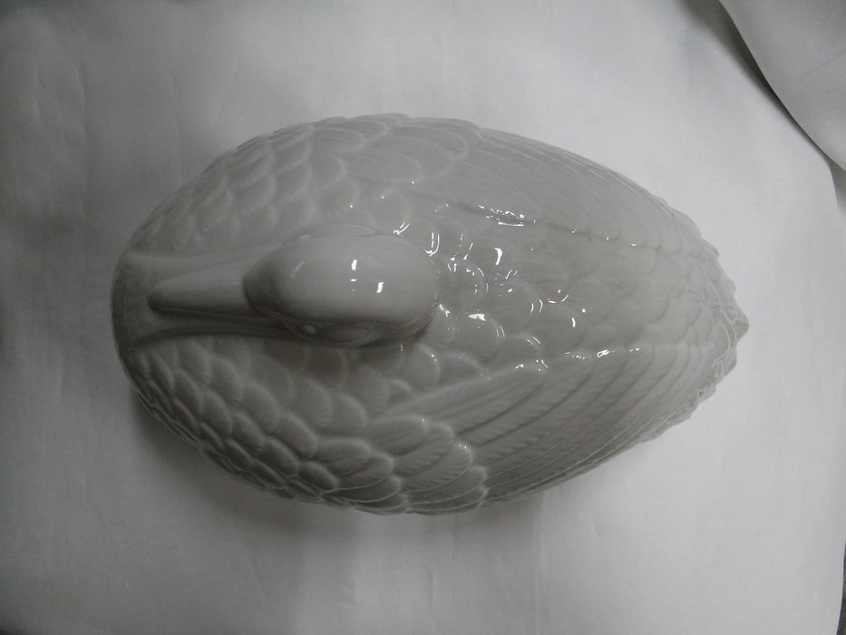 Fitz & Floyd Duck Oval Covered Baker, 8 3/8" Long, As Is