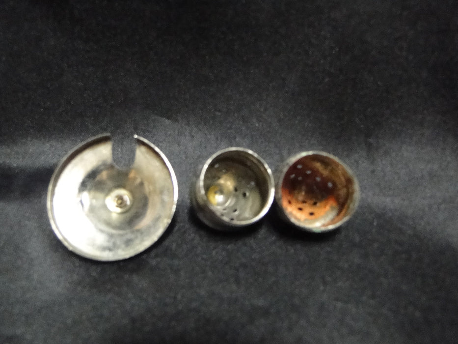 Condiment Set & Metal Holder: Salt, Pepper, Sugar / Jam & Lid, Bottle