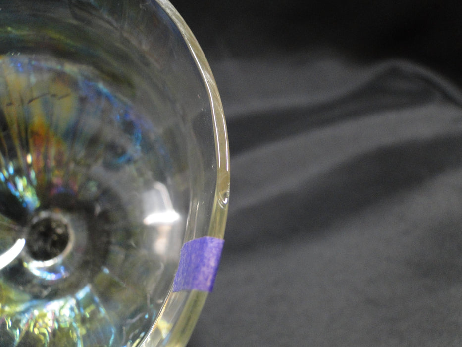 Iridescent Optic: Champagne / Sherbet (s), 4 1/2" Tall, As Is  --  MG#076
