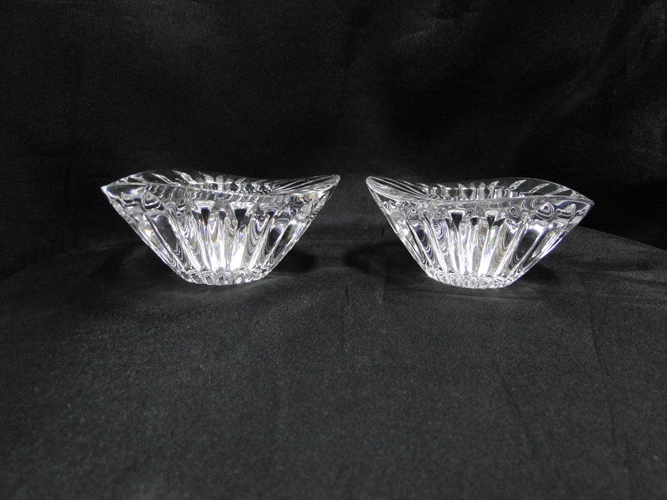 Faberge Imperial Soleil, Clear: Pair Oblong Votives, 4" x 1 3/4" Tall, Box