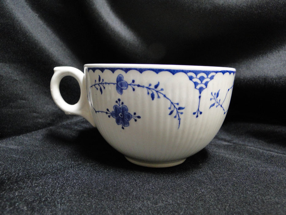 Furnivals Denmark Blue: 2 1/2" Cup (s) Only, Full Rib, No Saucer, Crazing