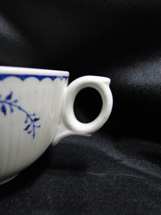 Furnivals Denmark Blue: 2 1/2" Cup (s) Only, Full Rib, No Saucer, Crazing