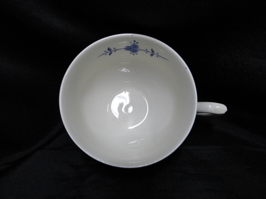 Furnivals Denmark Blue: 2 1/2" Cup (s) Only, Full Rib, No Saucer, Crazing