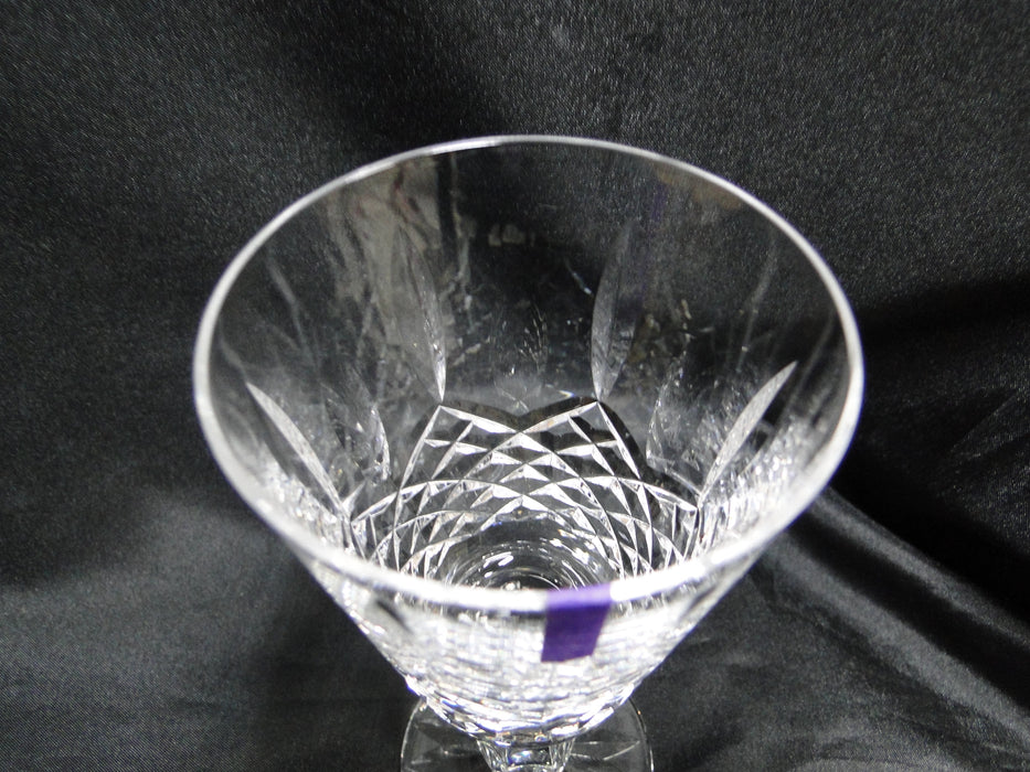 Waterford Crystal Kenmare, Cut Ovals & Squares: Claret Wine, 6" Tall, As Is
