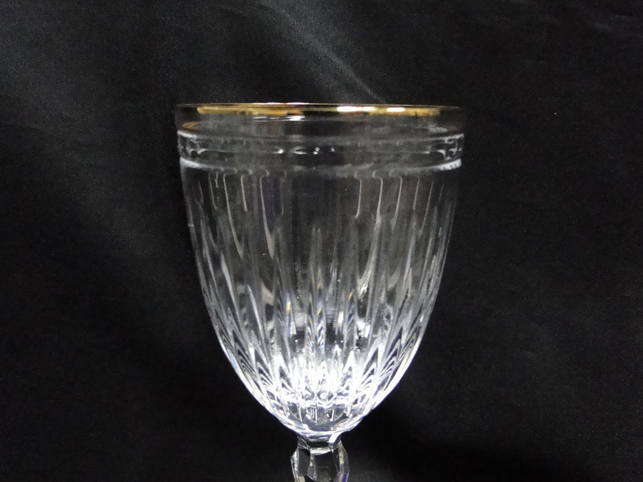 Marquis by Waterford Hanover Gold: Water or Wine Goblet, 8 3/8" Tall