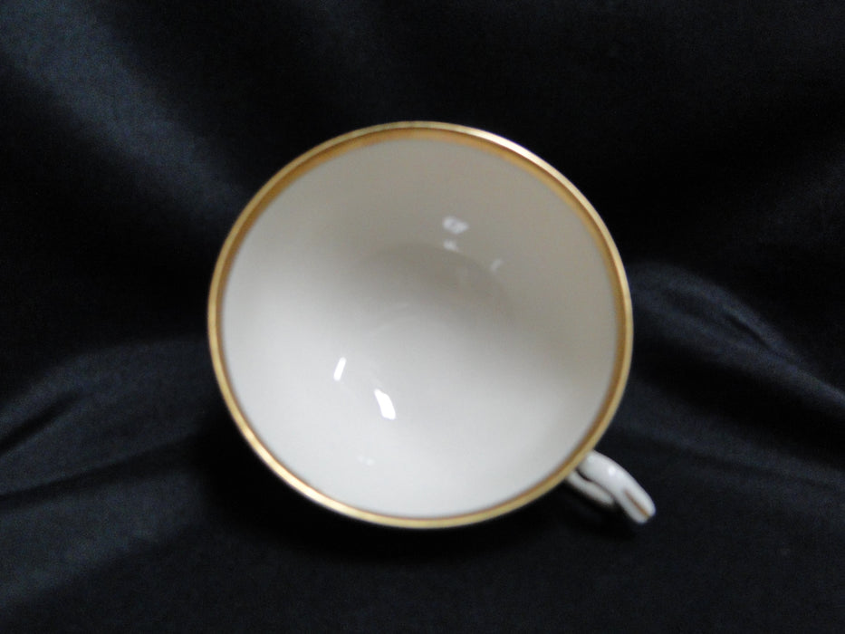 Syracuse Brantley, Wide Gold Trim: Cup & Saucer Set, 2 1/4" Tall