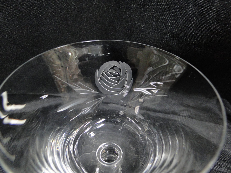 Fostoria Rose, Stem 6036, Cut Rose: Low Sherbet (s), 4 1/8" Tall