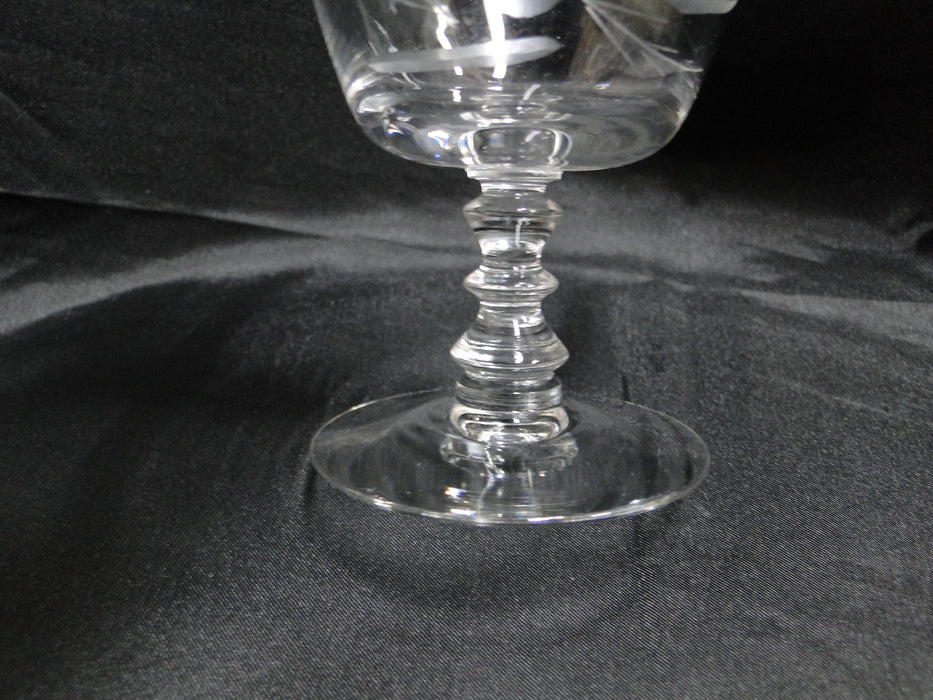 Fostoria Rose, Stem 6036, Cut Rose: Low Sherbet (s), 4 1/8" Tall