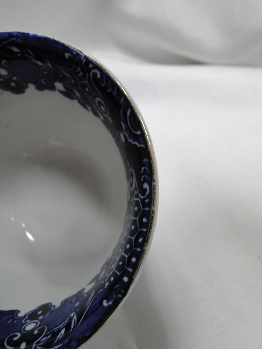 Burleigh / Burgess & Leigh Willow Blue Gold Trim: Cup & Saucer Set, Crazing