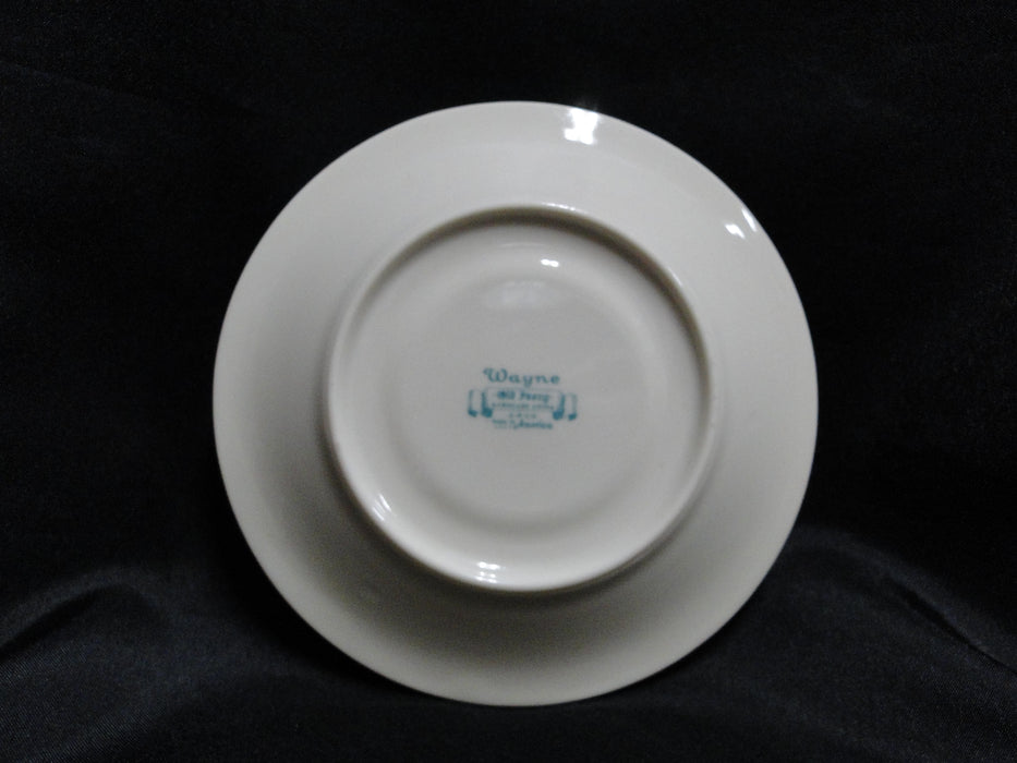 Syracuse Wayne, Maroon Red Band, Gold Encrusted: 5 5/8" Saucer Only, No Cup