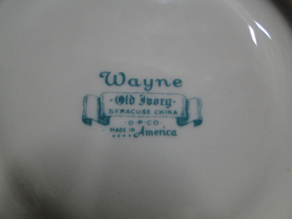 Syracuse Wayne, Maroon Red Band, Gold Encrusted: 5 5/8" Saucer Only, No Cup