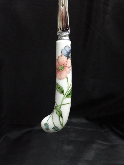 Villeroy & Boch Amapola, Blue & Orange Flowers: Serving Spoon & Fork, Box