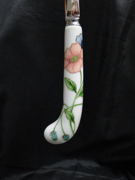 Villeroy & Boch Amapola, Blue & Orange Flowers: Serving Spoon & Fork, Box