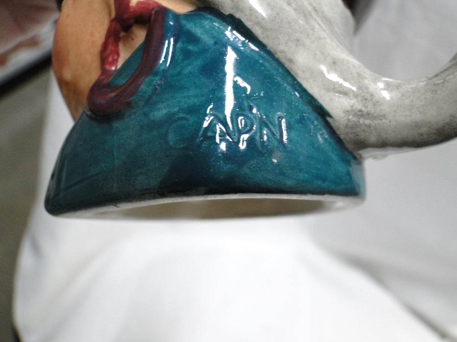 Cooper Clayton Toby Jug: "Cap'n Patch", Pirate, 3 1/2" Tall