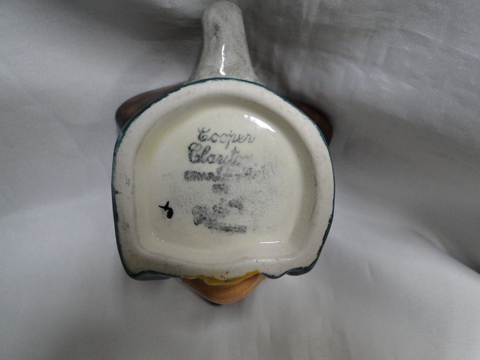 Cooper Clayton Toby Jug: "Cap'n Patch", Pirate, 3 1/2" Tall