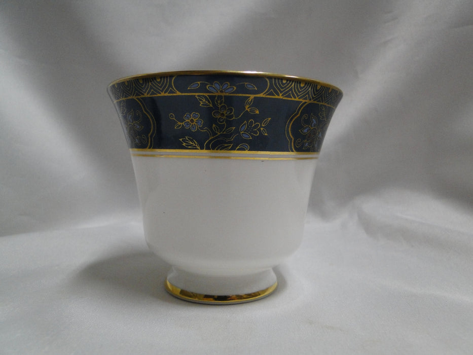 Royal Doulton Carlyle: Blue Flowers, Teal Band, Gold: Cup & Saucer Set (s), 3"