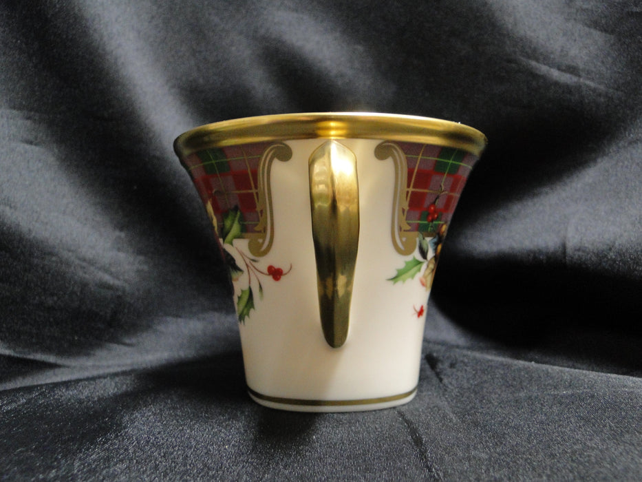 Lenox Holiday Tartan, Fruit, Plaid Ribbon: Square Cup & Saucer Set (s), 3 1/8"