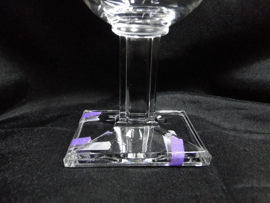 Heisey New Era, Square Base: Water or Wine Goblet (s), 6 1/4" Tall, As Is